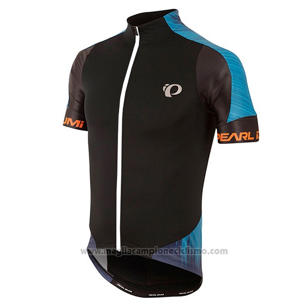 2017 Abbigliamento Ciclismo Pearl Izumi Nero e Blu Manica Corta e Salopette